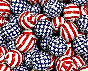 Patriotic Chocolate Balls - 2 lb.