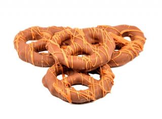 Chocolate Peanut Butter Covered Pretzel Rings - 14 Ounce Box 