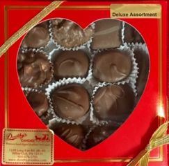 Peek A Boo Heart with Deluxe 8 Ounce Chocolate Assortment - 1 Unit  