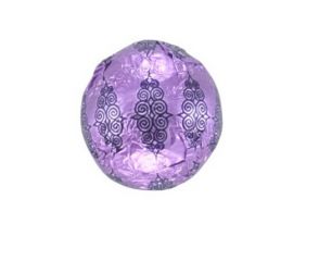 Purple Foil Wrapped Chocolate Marbles - 2 lb.