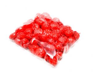 Unwrapped Red Raspberries Stocking Stuffer Bags - 6 / Case