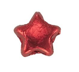Red Chocolate Stars - 2 lb.