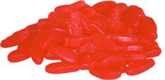 Red Swedish Fish are packed in a 5 lb. bag
