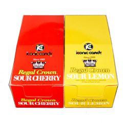 Regal Crown Sour Hard Candy Assortment | Sour Cherry & Sour Lemon - 48 / Box