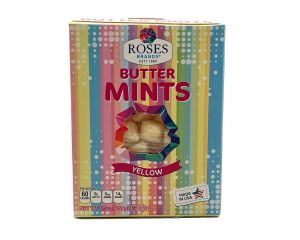 Rose's Brand Yellow  Butter Mints 5.5 oz. Box - 3 / Case