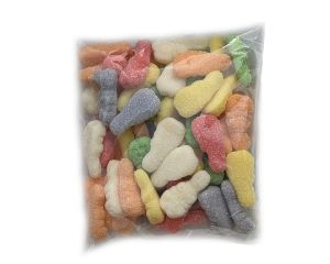 Hand Packed Gummi Sanded Bunnies Flat Bags - 6 / Box