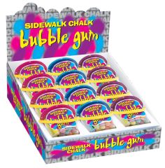 Foreign Candy Sidewalk Chalk Bubble Gum - 12 / Case