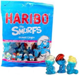 Haribo Gummi Smurfs Bag - 12 Bags / Box