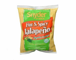Snyder of Berlin Hot & Spicy Jalapeno Kettle Cooked Potato Chips - 72 / Case