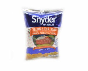 Snyder of Berlin Wavy Cheddar and Sour Cream Potato Chips  - 72 / Case