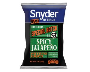 Snyder of Berlin " Limited Run"  No. 53 Spicy Jalapeno Potato Chips 9.5 oz. Bags - 3 / Case