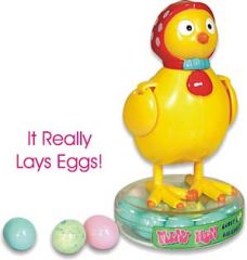 What came first? The chicken or the delicious bubble gum egg? We leave this up to you to decide?