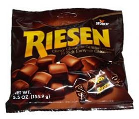 Reisen Chocolate Covered Caramels Bags - 12 / Case