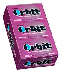 Orbit Bubble Mint Gum - 12 / Box