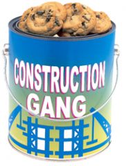One Gallon Construction Gang Cookie Container - 1 Unit