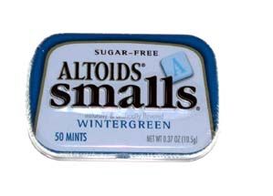 Altoids Sugar Free Smalls Wintergreen - 9 / Box