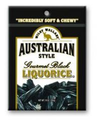 Wiley Wallaby Gourmet Black Licorice - 10 / Bags