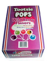 Tootsie Pops Wild Berry Flavors - 100 / Box