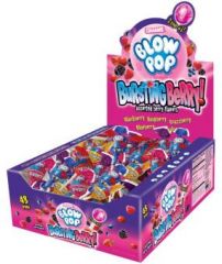 Charms Bursting Berry Blow Pops - 48 / Box
