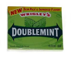 Wrigley's Doublemint Chewing Gum Plenty Pack - 10 / Box