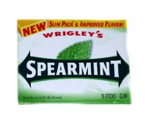Wrigley's Spearmint Gum Slim Plenty Pack
