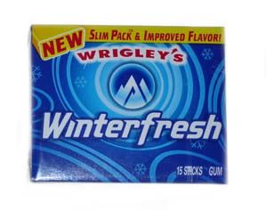 Wrigley's Winterfresh Gum Plenty Pack - 10 / Box