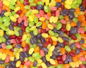 6 flavors and bright colors are why Teenee Beanee Jely Beans are so popular