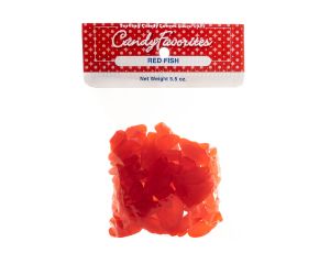 Red Swedish Fish 5.5 Ounce Peg Bags - 6 / Box