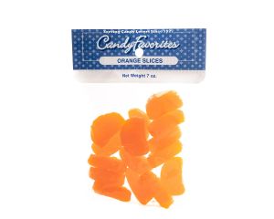 Orange Jelly Slices 7 Ounce Peg Bags - 6 / Box