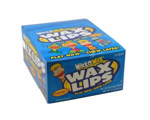 WACK-O-WAX, Wax Lips, Cherry, Play Now Chew Later, Halloween Candy (3  Count)