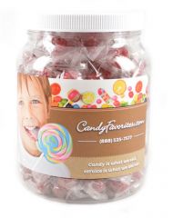 Wrapped Filled Raspberries Candy Jar - 1 Unit