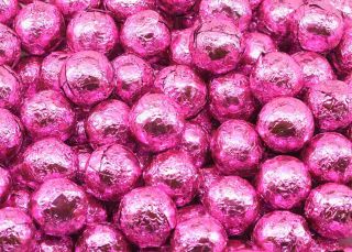 Wrapped Pink Chocolate Balls - 2 lbs.