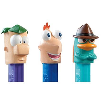 Phineas and Ferb Set of 3 LOOSE Pez 