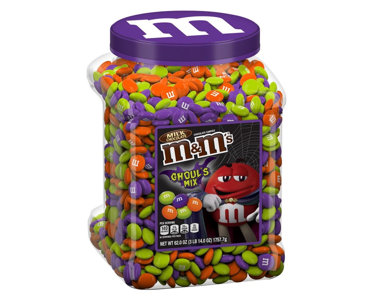 M&M's ® Plain Cool Ghouls Mix 62 oz. Jar - 1 Unit - Candy Favorites