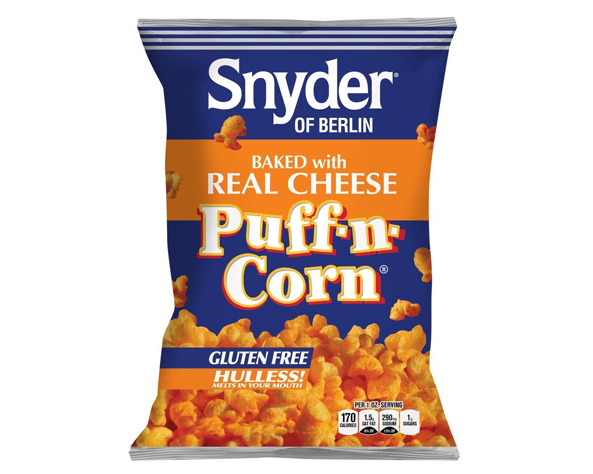 Snyder of Berlin Baked with Real Cheese Puff N Corn 6 oz. Bags - 3 / Box