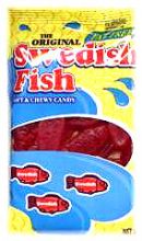 Swedish Fish Soft & Chewy Candy 5 Ounce Peg Bags - 12 / Box