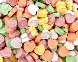 Necco Sweethearts Large Conversation Candy Hearts - Modern Flavors: 6-Ounce  Bag