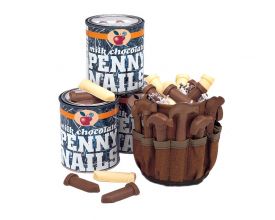 Chocolate Tool Belt and Penny Nail Combination - 1 Unit