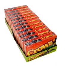 Crows Licorice Flavored Gumdrops Box - 12 / Case