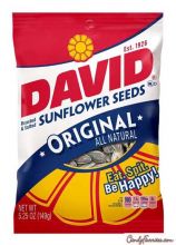 David's Original In Shell Sunflower Seeds 5.25 oz. Bags - 12 / Box