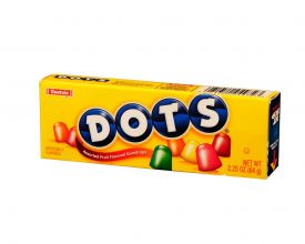 Dots Assorted Fruit Flavored Gumdrops 2.25 oz. Box