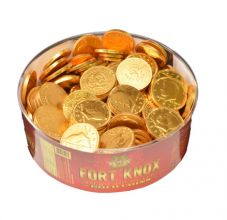 Fort Knox Milk Chocolate Gold Coins Jar - 180 / Box