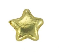 Gold Chocolate Stars - 5 lb.