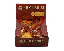 Fort Know Milk Chocolate Coins 1.5 oz. Mesh Bags - 18 / Box