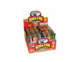 Kidsmania Soda Can Fizzy Candy 6 Packs - 12 / Box