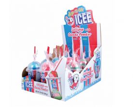 Koko's Icee Dip-N-Lik Lollipops with Candy Powder - 12 / Box