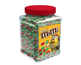 M&M's ® Peanut Christmas Mix 62 Ounce Jar - 1 Unit