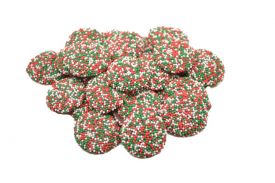 Semi Sweet Christmas Chocolate Nonpareils - 5 lb