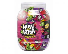 Now & Later Original Mix Fruit Chews 60 Ounce Jar - 1 Unit 