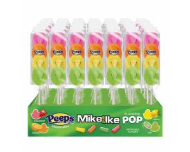 Mike & Ike Marshmallow Peeps 4 Count Pops - 4 / Box